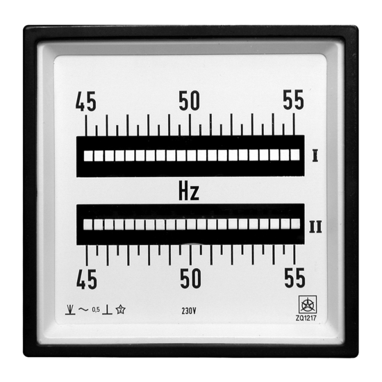 Reed Frequency Meters ZQ