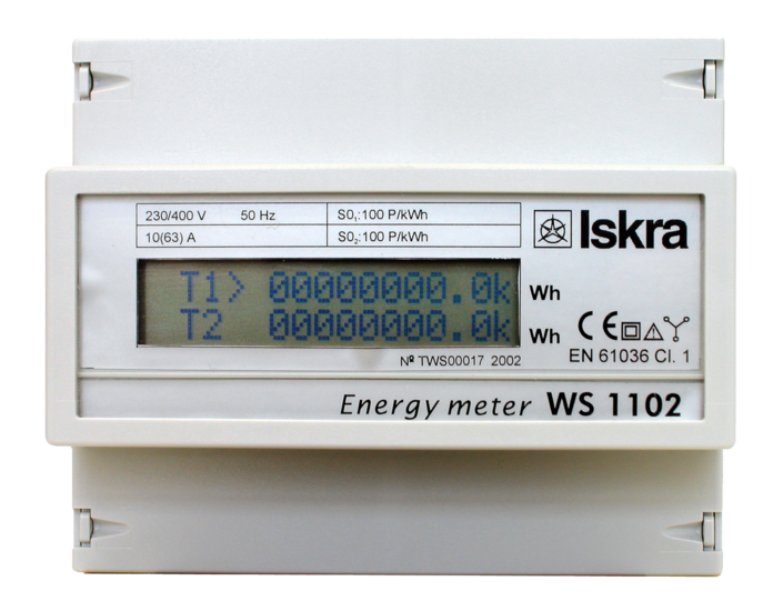 Merilniki energije za montažo na tračnico
