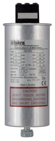 Power Factor Correction Capacitors for low voltage