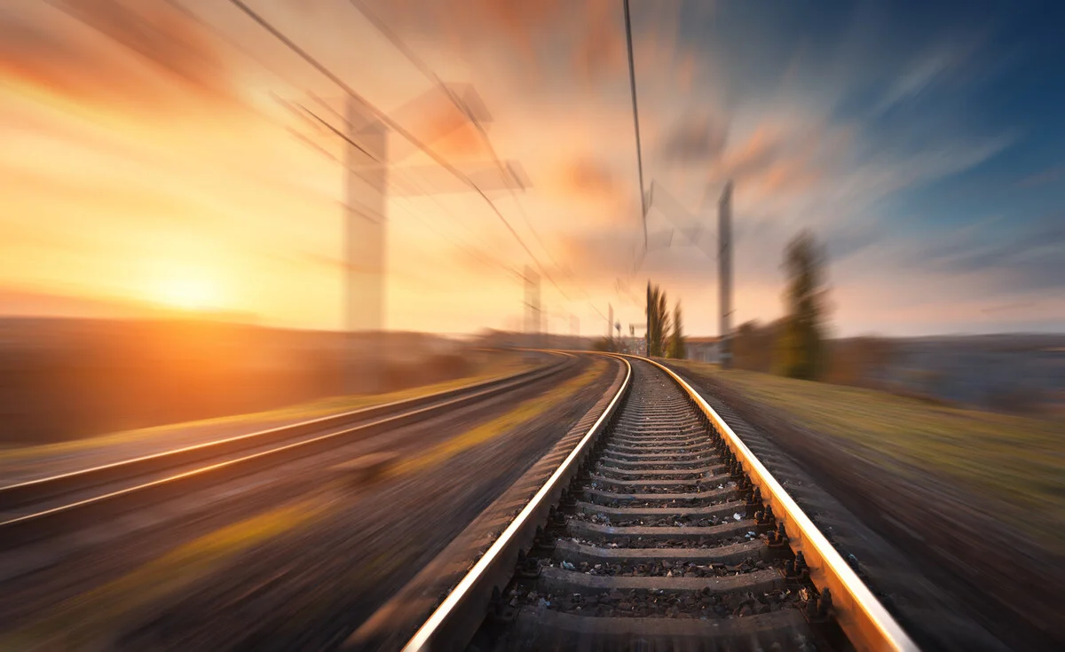 Railway line in Macedonia
